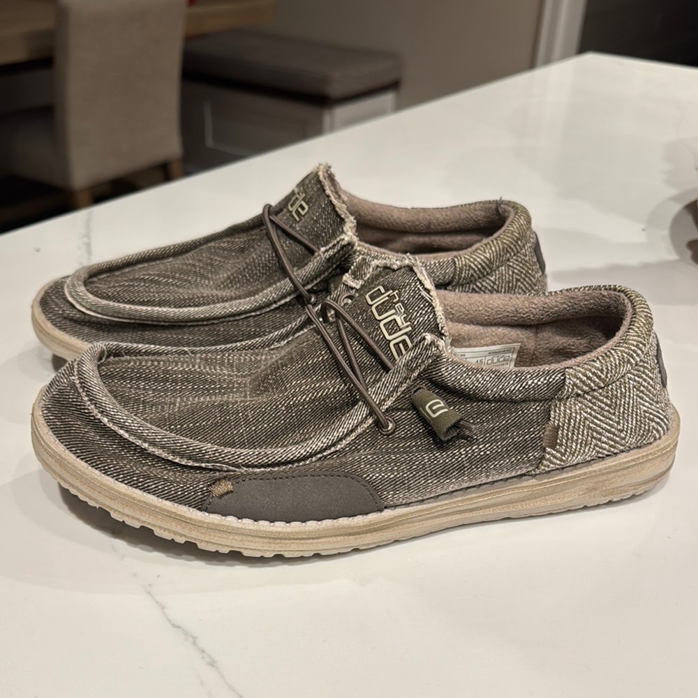 Hey Dude Brown Loafers Slip-On Comfort